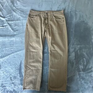Old Navy Men’s Straight Leg Pants 36x30 Tan Khaki Casual Classic Fit